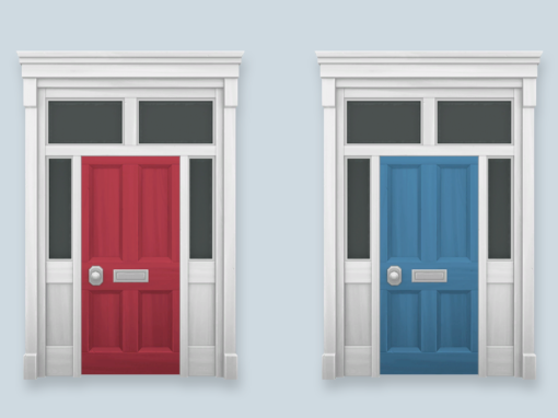Colourful Townhouse Doors