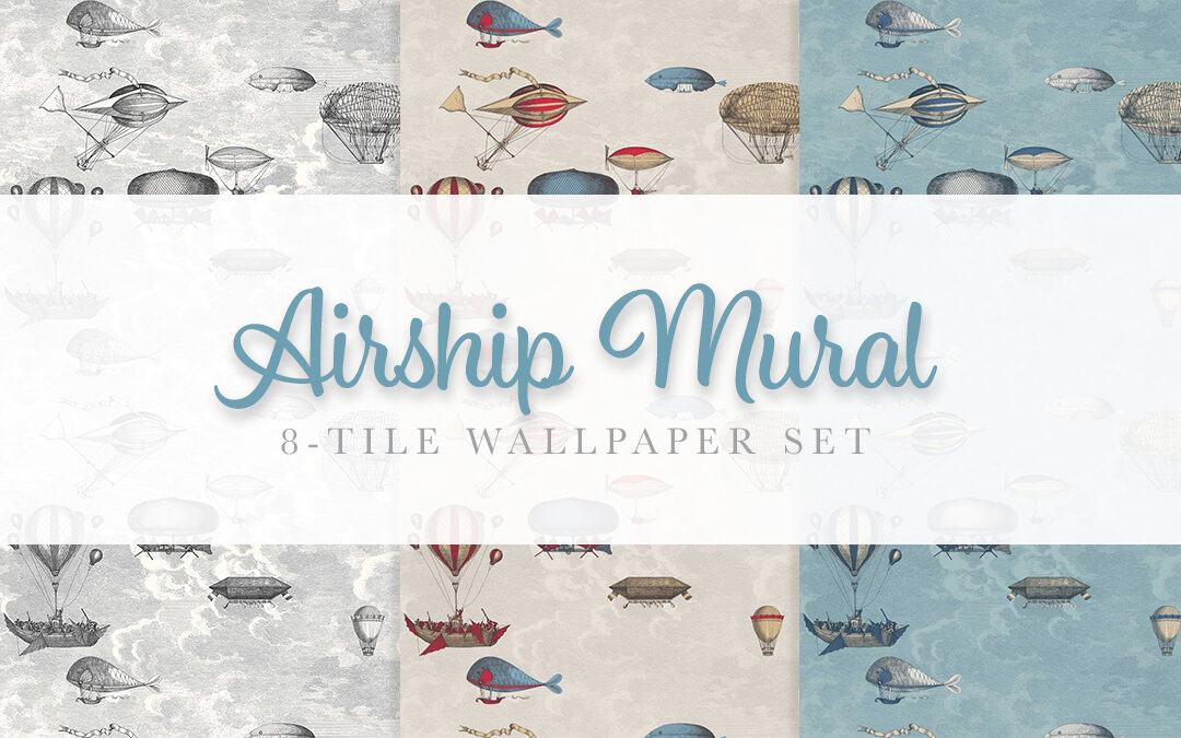 Airship Mural Wallpaper