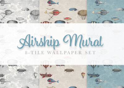 Airship Mural Wallpaper