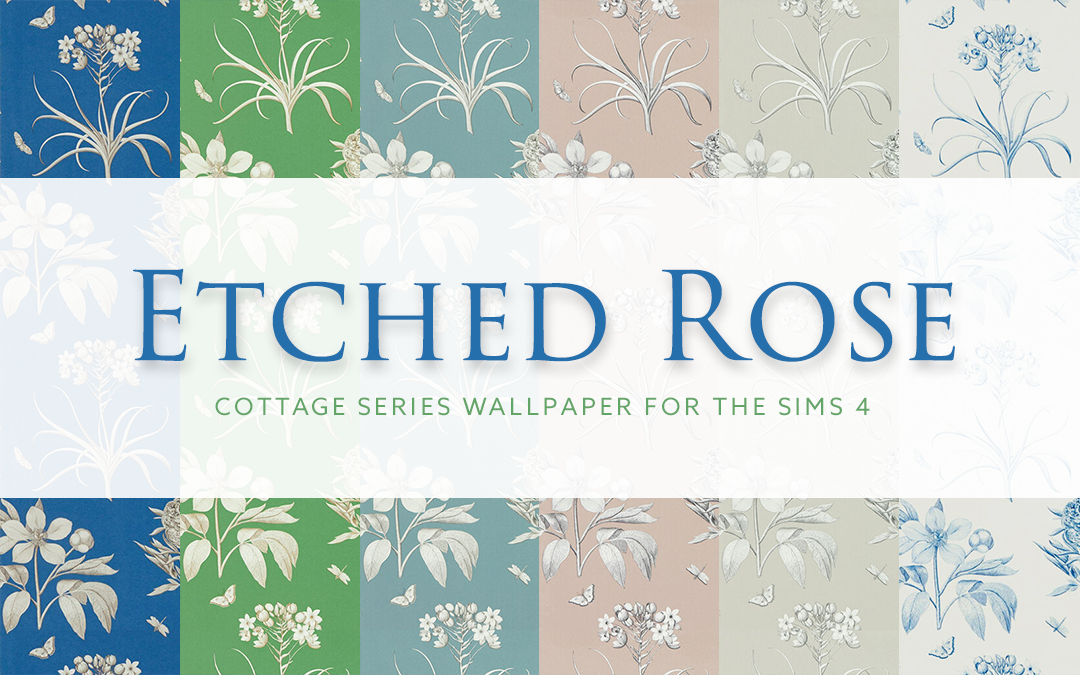 Etched Rose – Cottage Series Wallpaper
