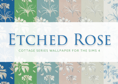 Etched Rose – Cottage Series Wallpaper