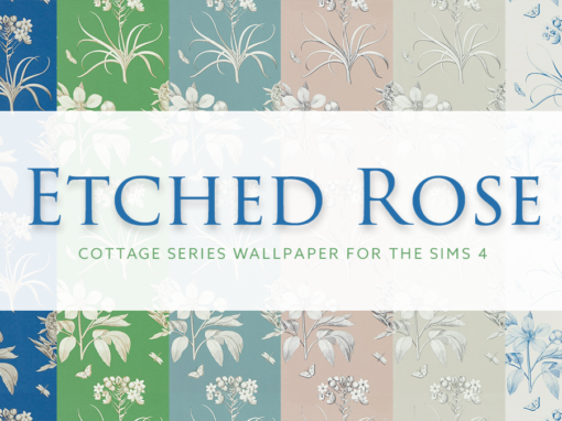 Etched Rose – Cottage Series Wallpaper