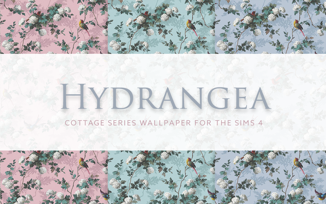 Hydrangea – Cottage Series Wallpaper