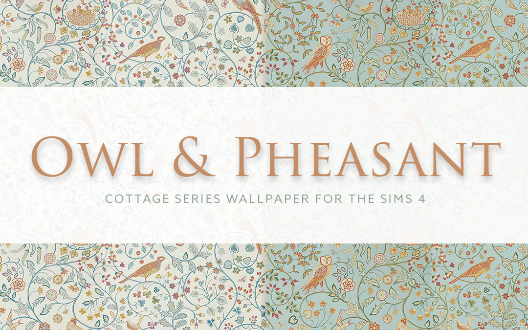 Owl & Pheasant – Cottage Series Wallpaper