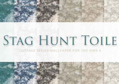 Stag Hunt Toile – Cottage Series Wallpaper