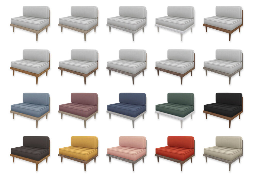 RH Sectional Sofa & Chaise (II) SimPlistic Sims 4