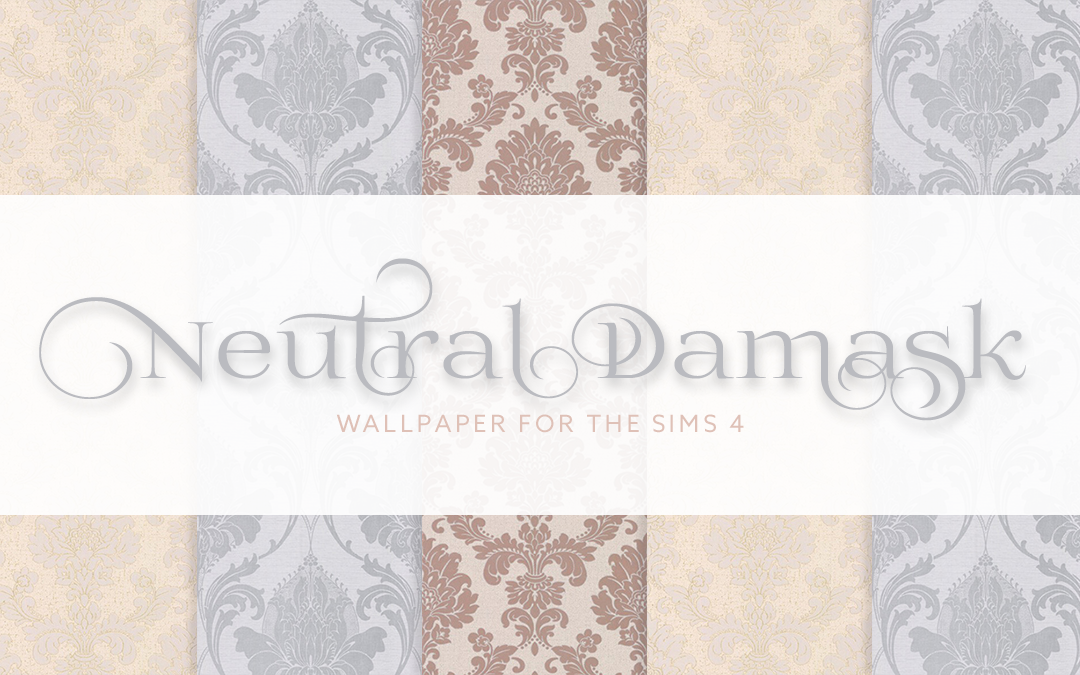 Neutral Damask Wallpaper