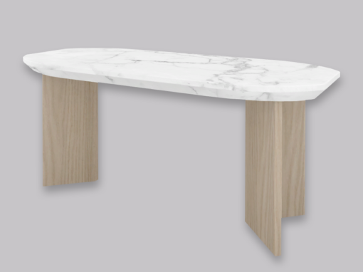RH Oval Marble Dining Table