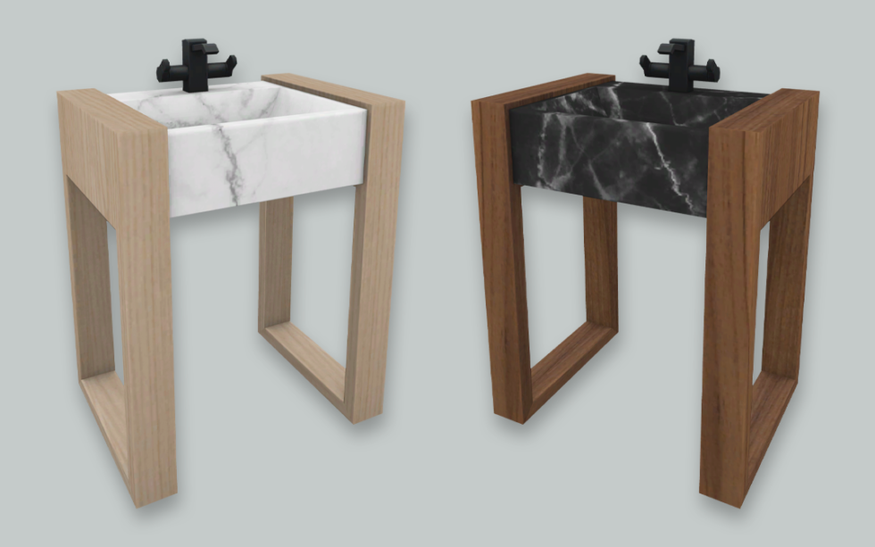 RH Modern Sink (II) | SimPlistic Sims 4