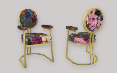 Art Deco Brass Chairs