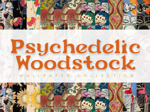 Psychedelic Woodstock Mural Wallpaper