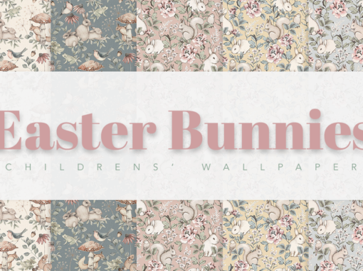 Easter Bunnies Children’s Wallpaper
