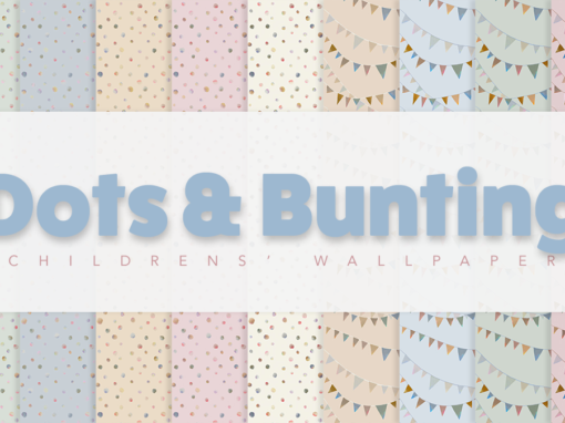 Dots & Bunting Children’s Wallpaper