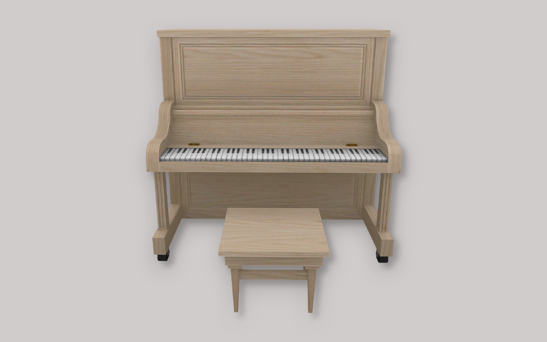 Rh Upright Piano Simplistic Sims 4